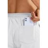 imageMAGCOMSEN Mens Cotton Joggers Sweatpants with Pockets Lightweight Running Workout Trainning Jogging Pants for MenWhite