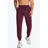 imageMAGCOMSEN Mens Cotton Joggers Sweatpants with Pockets Lightweight Running Workout Trainning Jogging Pants for MenWine Red