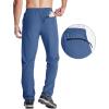 imageMAGCOMSEN Mens Hiking Pants Quick Dry Lightweight Water Resistant Outdoor Pants with 3 Zipper PocketsBlue Gray