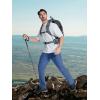 imageMAGCOMSEN Mens Hiking Pants Quick Dry Lightweight Water Resistant Outdoor Pants with 3 Zipper PocketsBlue Gray