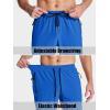 imageMAGCOMSEN Mens Hiking Pants Quick Dry Lightweight Water Resistant Outdoor Pants with 3 Zipper PocketsColor Blue