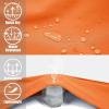 imageMAGCOMSEN Mens Hiking Pants Quick Dry Lightweight Water Resistant Outdoor Pants with 3 Zipper PocketsFl Orange