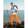 imageMAGCOMSEN Mens Hiking Pants Quick Dry Lightweight Water Resistant Outdoor Pants with 3 Zipper PocketsFl Orange