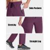 imageMAGCOMSEN Mens Hiking Pants Quick Dry Lightweight Water Resistant Outdoor Pants with 3 Zipper PocketsFuchsia