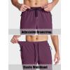 imageMAGCOMSEN Mens Hiking Pants Quick Dry Lightweight Water Resistant Outdoor Pants with 3 Zipper PocketsFuchsia