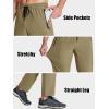 imageMAGCOMSEN Mens Hiking Pants Quick Dry Lightweight Water Resistant Outdoor Pants with 3 Zipper PocketsKhaki