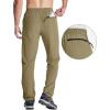 imageMAGCOMSEN Mens Hiking Pants Quick Dry Lightweight Water Resistant Outdoor Pants with 3 Zipper PocketsKhaki