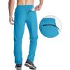 imageMAGCOMSEN Mens Hiking Pants Quick Dry Lightweight Water Resistant Outdoor Pants with 3 Zipper PocketsLake Blue