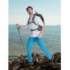 imageMAGCOMSEN Mens Hiking Pants Quick Dry Lightweight Water Resistant Outdoor Pants with 3 Zipper PocketsLake Blue