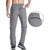 imageMAGCOMSEN Mens Hiking Pants Quick Dry Lightweight Water Resistant Outdoor Pants with 3 Zipper PocketsLight Gray