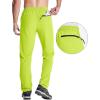 imageMAGCOMSEN Mens Hiking Pants Quick Dry Lightweight Water Resistant Outdoor Pants with 3 Zipper PocketsYellow Green