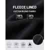 imageMAGCOMSEN Mens Jogger Sweatpants Athletic Warm Pants Workout Gym Running Pants Active Winter Thicken Track with PocketsBlack