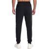 imageMAGCOMSEN Mens Jogger Sweatpants Athletic Warm Pants Workout Gym Running Pants Active Winter Thicken Track with PocketsBlack