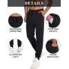 imageMAGCOMSEN Mens Jogger Sweatpants Athletic Warm Pants Workout Gym Running Pants Active Winter Thicken Track with PocketsBlack