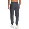 imageMAGCOMSEN Mens Jogger Sweatpants Athletic Warm Pants Workout Gym Running Pants Active Winter Thicken Track with PocketsDarkgrey