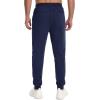 imageMAGCOMSEN Mens Jogger Sweatpants Athletic Warm Pants Workout Gym Running Pants Active Winter Thicken Track with PocketsNavy