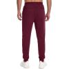 imageMAGCOMSEN Mens Jogger Sweatpants Athletic Warm Pants Workout Gym Running Pants Active Winter Thicken Track with PocketsWinered