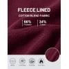 imageMAGCOMSEN Mens Jogger Sweatpants Athletic Warm Pants Workout Gym Running Pants Active Winter Thicken Track with PocketsWinered