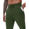 imageMAGCOMSEN Mens Joggers Athletic Running Pants Workout Gym Lightweight Sweatpants with Pockets Tappered Track Jogging PantsArmygreen