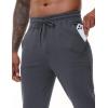 imageMAGCOMSEN Mens Joggers Athletic Running Pants Workout Gym Lightweight Sweatpants with Pockets Tappered Track Jogging PantsDarkgrey