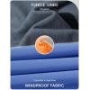 imageMAGCOMSEN Mens Snow Ski Pants Water Resistant Softshell Fleece Lined Outdoor Hiking Pants with 3 Zipper PocketsBlue Grey