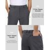 imageMAGCOMSEN Mens Snow Ski Pants Water Resistant Softshell Fleece Lined Outdoor Hiking Pants with 3 Zipper PocketsDark Grey