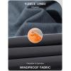 imageMAGCOMSEN Mens Snow Ski Pants Water Resistant Softshell Fleece Lined Outdoor Hiking Pants with 3 Zipper PocketsDark Grey