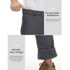 imageMAGCOMSEN Mens Snow Ski Pants Water Resistant Softshell Fleece Lined Outdoor Hiking Pants with 3 Zipper PocketsDark Grey