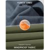 imageMAGCOMSEN Mens Snow Ski Pants Water Resistant Softshell Fleece Lined Outdoor Hiking Pants with 3 Zipper PocketsGreen
