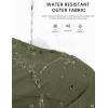 imageMAGCOMSEN Mens Snow Ski Pants Water Resistant Softshell Fleece Lined Outdoor Hiking Pants with 3 Zipper PocketsGreen