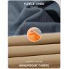 imageMAGCOMSEN Mens Snow Ski Pants Water Resistant Softshell Fleece Lined Outdoor Hiking Pants with 3 Zipper PocketsKhaki