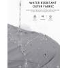 imageMAGCOMSEN Mens Snow Ski Pants Water Resistant Softshell Fleece Lined Outdoor Hiking Pants with 3 Zipper PocketsLight Grey