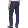 imageMAGCOMSEN Mens Snow Ski Pants Water Resistant Softshell Fleece Lined Outdoor Hiking Pants with 3 Zipper PocketsNavy