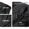 imageMAGCOMSEN Mens Tactical Pants 9 Pockets Ripstop Water Repellent Cargo Pants for Work Hiking HuntingNo BeltBlack