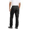 imageMAGCOMSEN Mens Tactical Pants 9 Pockets Ripstop Water Repellent Cargo Pants for Work Hiking HuntingNo BeltBlack
