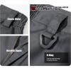 imageMAGCOMSEN Mens Tactical Pants 9 Pockets Ripstop Water Repellent Cargo Pants for Work Hiking HuntingNo BeltDark Grey