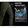 imageMAGCOMSEN Mens Tactical Pants 9 Pockets Ripstop Water Repellent Cargo Pants for Work Hiking HuntingNo BeltGreen