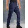 imageMAGCOMSEN Mens Tactical Pants 9 Pockets Ripstop Water Repellent Cargo Pants for Work Hiking HuntingNo BeltNavy