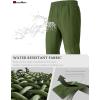 imageMAGCOMSEN Mens Winter Fleece Lined Sweatpants Running Warm Athletic Pants Sports Water Resistant PantsArmy Green