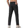 imageMAGCOMSEN Mens Winter Fleece Lined Sweatpants Running Warm Athletic Pants Sports Water Resistant PantsBlack