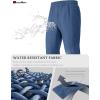 imageMAGCOMSEN Mens Winter Fleece Lined Sweatpants Running Warm Athletic Pants Sports Water Resistant PantsBlue Grey