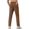 imageMAGCOMSEN Mens Winter Fleece Lined Sweatpants Running Warm Athletic Pants Sports Water Resistant PantsBrown