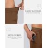 imageMAGCOMSEN Mens Winter Fleece Lined Sweatpants Running Warm Athletic Pants Sports Water Resistant PantsBrown