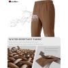 imageMAGCOMSEN Mens Winter Fleece Lined Sweatpants Running Warm Athletic Pants Sports Water Resistant PantsBrown