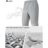 imageMAGCOMSEN Mens Winter Fleece Lined Sweatpants Running Warm Athletic Pants Sports Water Resistant PantsLight Grey