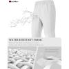 imageMAGCOMSEN Mens Winter Fleece Lined Sweatpants Running Warm Athletic Pants Sports Water Resistant PantsWhite