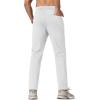 imageMAGCOMSEN Mens Winter Fleece Lined Sweatpants Running Warm Athletic Pants Sports Water Resistant PantsWhite