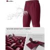 imageMAGCOMSEN Mens Winter Fleece Lined Sweatpants Running Warm Athletic Pants Sports Water Resistant PantsWine Red