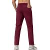 imageMAGCOMSEN Mens Winter Fleece Lined Sweatpants Running Warm Athletic Pants Sports Water Resistant PantsWine Red