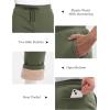 imageMAGCOMSEN Mens Winter Fleece Pants Sherpa Lined Sweatpants Thicken Warm Athletic Pants Sports Jogger PantsArmy Green